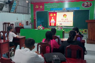  DIỄN ĐÀN “LẮNG NGHE TRẺ EM NÓI” – TUYÊN TRUYỀN LUẬT TRẺ EM VÀ KỸ NĂNG SỐNG TẠI TRƯỜNG TIỂU HỌC VĨNH PHONG 3